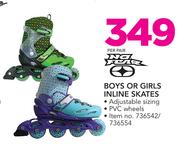 No Fear Boys Or Girls Inline Skates-Per Pair
