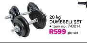 Everlast 20Kg Dumbbell Set-Per Set