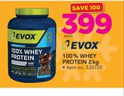 Evox 100% Whey Protein-2Kg Each