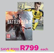 Battlefield 1 & FIFA 17-Each