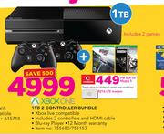 Xbox One 1TB 2 Controller Bundle