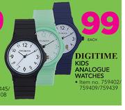 Digitime Kids Analogue Watches-Each