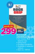 Dulux 5Ltr Rockgrip Universal Gloss-Each