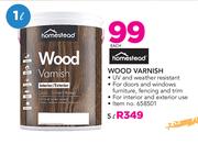 Homestead 1Ltr Wood Varnish-Each