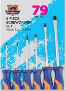 Fragram 6 Piece Screwdriver Set-Per Set