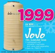 Jojo 750Ltr Slimline Tank