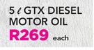 Castrol 5Ltr GTX Diesel Motor Oil-Each