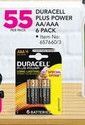Duracell Plus Power AA/AAA 6 Pack-Per Pack
