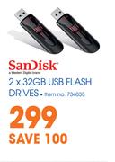 Sandisk 2 x 32GB USB Flash Drives
