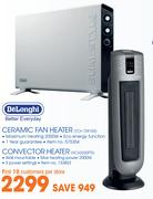 Deloghi Ceramic Heater TCH 709IER Or Convector Heater HCX3220FTS
