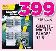 Gillette Mach 3 Blades-16's Per Pack