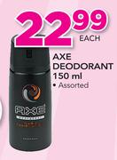Axe Deodorant Assorted-150ml