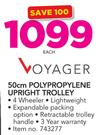 Voyager 50cm Polypropylene Upright Trolley