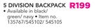 Blue Juice 5 Divison Backpack 720-43B