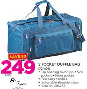 Blue Juice 3 Pocket Duffle Bag 705-60B