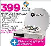 Starsat HD Decoder Installed