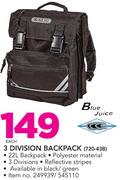 Blue Juice 3 Divison Backpack 720-43B