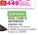 Lenovo Intel Core I5 Notebook Ideapad 100-On MyMeg 500