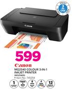 Canon MG2540 Colour 3 In 1 Inkjet Printer MG2540S