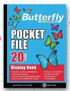 Butterfly 30 Page A4 Pocket File