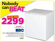 KIC 210Ltr Chest Freezer White KCG 210 1