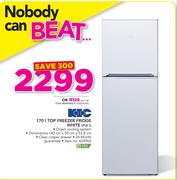 KIC 170Ltr Top Freezer Fridge White 518 1