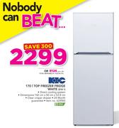 KIC 170Ltr Top Freezer Fridge White 518 1