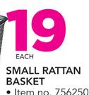 Small Rattan Basket-Each