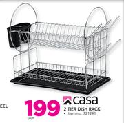 Casa 2 Tier Dish Rack-Each