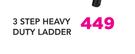Home Quip 3 Step Heavy Duty Ladder