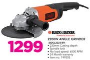 Black & Decker 2200W Angle Grinder BDGL2223-B9