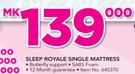 Sleep Royale Single Mattress