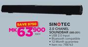Sinotec 2.0 Channel Soundbar SBS-201