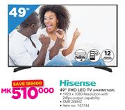 Hisense 49" FHD LED TV HX49M2160F