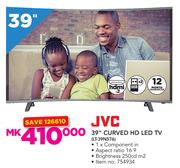 JVC 39" Curved HD LED TV LT-39N576