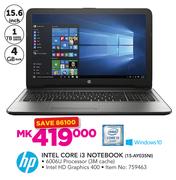 HP Intel Core i3 Notebook 15-AY035NI