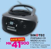 Sinotec Portable CD Radio PC-9261