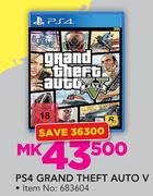 PS4 Grand Theft Auto V