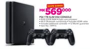 PS4 1TB Slim DS4 Console With Includes HDMI Cable & Additional Controller