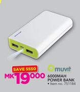 Muvit 6000 Mah Power Bank