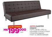 Aspen Sleeper Couch H77 x W180 x D92cm