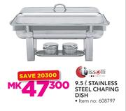 Tissolli 9.5Ltr Stainless Steel Chafing Dish
