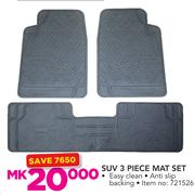 1st Gear SUV 3 Piece Mat Set