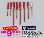 Fragram 8 Piece Electric Screwdriver Set-Per Set