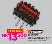 Stramm 18 Piece Screwdriver Set-Per Set