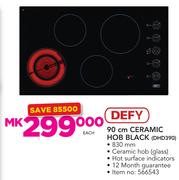 Defy 90cm Ceramic Hob Black DHD390