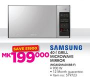Samsung 40Ltr Grill Microave Mirror MG402MADXBB F