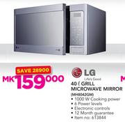 LG 40Ltr Grill Microwave Mirror MH8042GM
