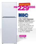 KIC 170Ltr Freezer Fridge White 518 1