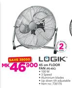 Logik 45cm Floor Fan FE-45C